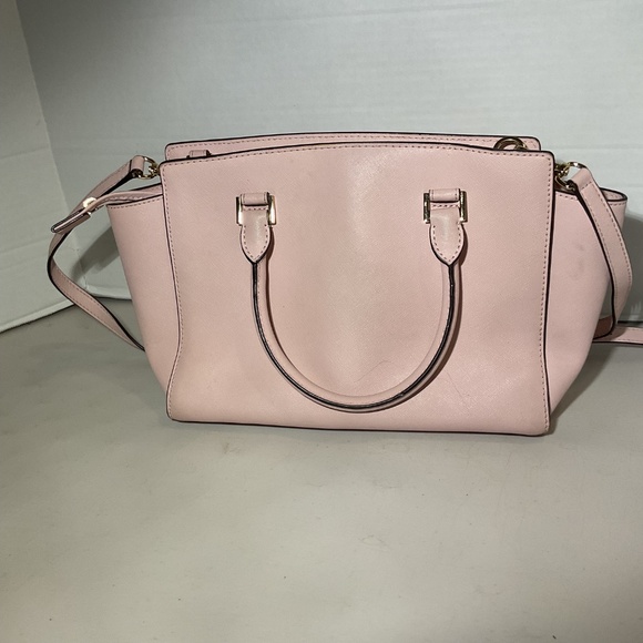 Michael Kors Selma Medium Top Zip Satchel Leather Crossbody and Wallet Set - Picture 11 of 16